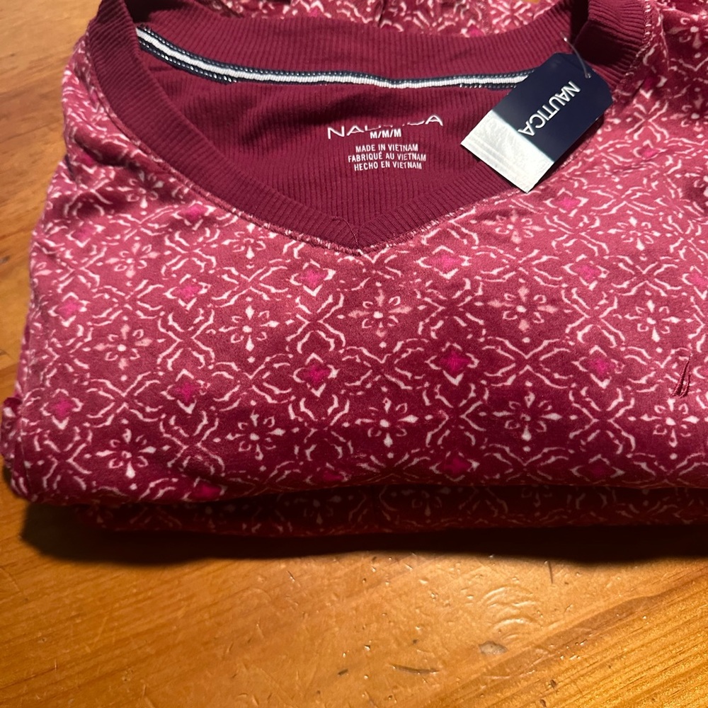 Nautica 2-piece cozy fleece pajama set.